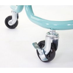 Barvogn p hjul - serveringsvogn og rullebord med hndtag - mint