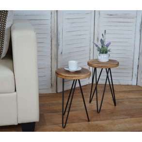 Blomsterborde - runde sideborde eller skamler - 2 stk  25cm