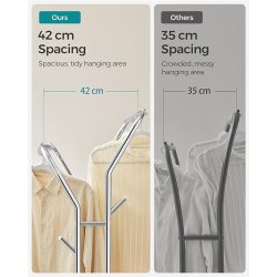 Tjstativ p hjul - dobbelt tjskinne slv 103,5 x 52,5 x 155