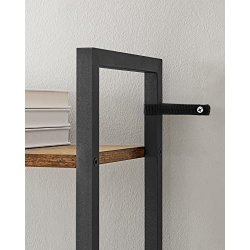 Bogreol med 6 hylder - stuereol - rustik brun 60 x 24 x 186