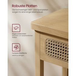 Konsolbord i boheme stil - Boho Chic sidebord - eg beige