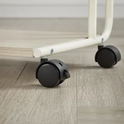 Sidebord - C-formet laptop bord til sofa og seng - beige