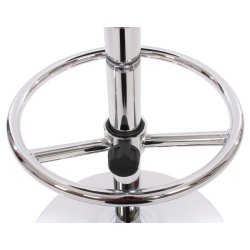 Cafebord - rundt cafebord med hjdejusterbar fodsttte p  60 cm ~ sort