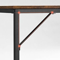 Skrivebord - computerbord - rustik brun 140 x 60 x 75 cm