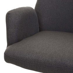 Spisestol - drejbar spisebordsstol med auto-position - grbrunt stof