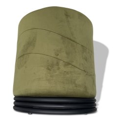 Puf - grn velour Ekko puf E3 model - Ekko puf fra OBUZI