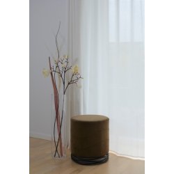 Puf - brun Ekko puf F1 model - Ekko velour puf fra OBUZI