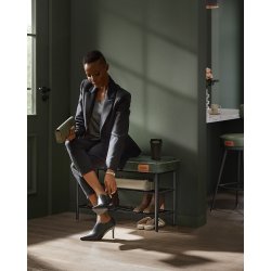 Opbevaringsbnk - siddebnk med skohylder - grn 30 x 80 x 50