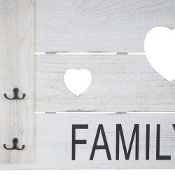 Knager�kke med 8 knager - antik hvid garderobe 60x90cm - entrem�bel