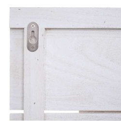 Knager�kke med 8 knager - antik hvid garderobe 60x90cm - entrem�bel