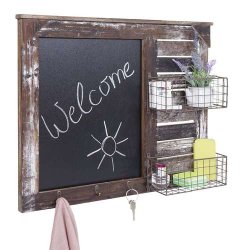 Knager�kke med kridttavle, knager og kurve - garderobe - entrem�bel
