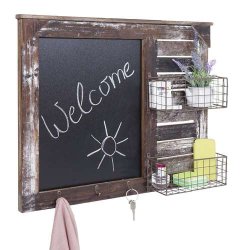 Knager�kke med kridttavle, knager og kurve - garderobe - entrem�bel