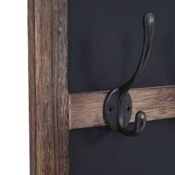 Knager�kke med kridttavle og 5 knager - brun garderobe - entrem�bel