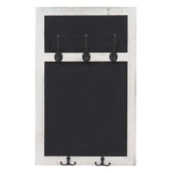 Knager�kke med kridttavle og 5 knager - hvid garderobe - entrem�bel