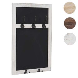 Knager�kke med kridttavle og 5 knager - hvid garderobe - entrem�bel