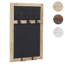 Knager�kke med kridttavle og 5 knager - natur brun garderobe - entrem�bel
