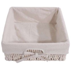 B�nk med skuffer og kurve samt knager�kke - antik hvide entrem�bler