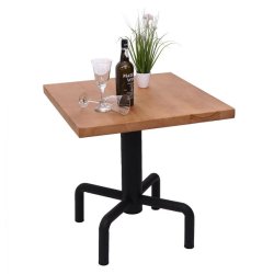 Firkantet cafebord - bistrobord 73x70x70cm - brunt trbord