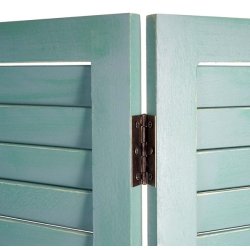 Rumdeler i tr� - antik vintage gr�n sk�rmv�g/foldev�g 170 x 120 cm