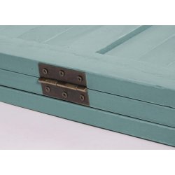 Rumdeler i tr� - antik vintage gr�n sk�rmv�g/foldev�g 170 x 120 cm