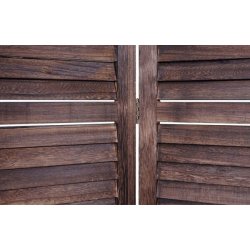 Rumdeler i tr� - antik vintage brun sk�rmv�g/foldev�g 170 x 160 cm