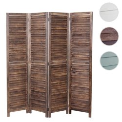 Rumdeler i tr� - antik vintage brun sk�rmv�g/foldev�g 170 x 160 cm