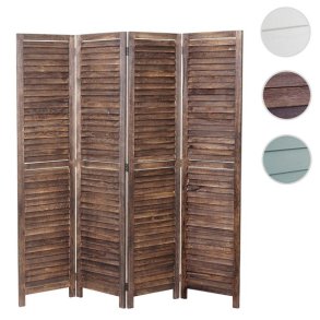 Rumdeler i tr� - antik vintage brun sk�rmv�g/foldev�g 170 x 160 cm