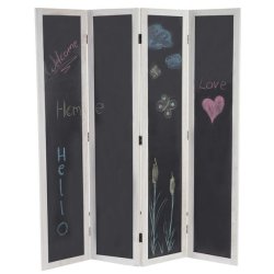 Rumdeler - skillev�g/sk�rmv�g som kridttavle - foldesk�rm/foldev�g