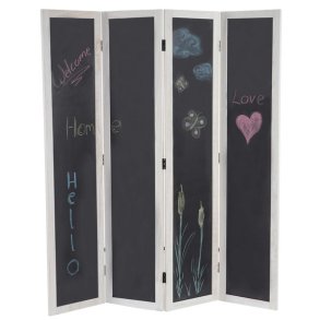 Rumdeler - skillev�g/sk�rmv�g som kridttavle - foldesk�rm/foldev�g