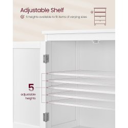 Badevrelsesskab med skuffer - opbevaringsskab hvid 110x60x30