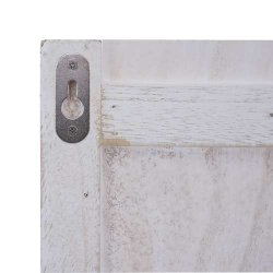 Garderobe med opslagstavle - knager�kke - antik hvid entrem�bel