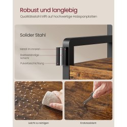 Garderobestativ - stort tjstativ til entre - rustik brun