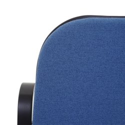 Gyngestol lavet af valn�ddetr� med bl�t stof