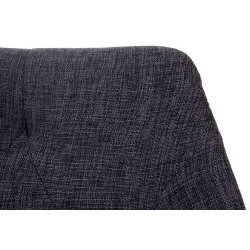 Gyngestol med arml�n - gr� tekstil stof gyngestol