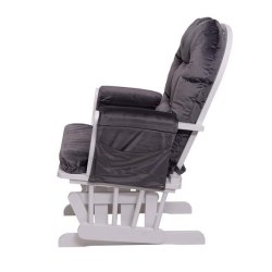 Gyngestol med fljl, hj ryg og skammel - lnestol - ammestol/rokkestol