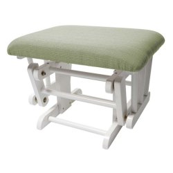 Gyngestol med stof, hj ryg og skammel - lnestol - ammestol/rokkestol