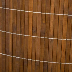 Hjrne vasketjskurv i bambus - 55 liter - mrkebrun