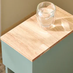 Sidebord - moderne sengebord med opbevaring - grn - 61x35x20