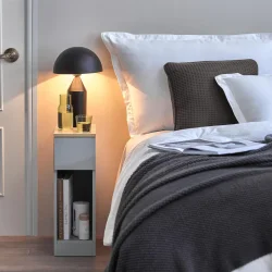 Sideborde - 2 moderne sengeborde med opbevaring - gr - 60x35x20