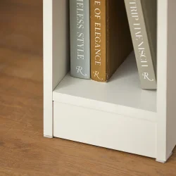 Sideborde - 2 moderne sengeborde med opbevaring - hvid - 60x35x20