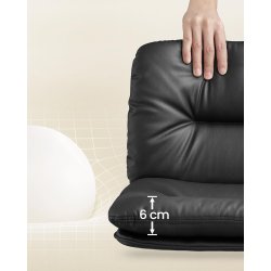 Barstole st af 2 - hje stole med rygln og fodsttte - sort