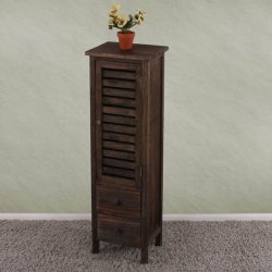 Kommode - lille kldeskab i antik vintage brun 90 x 30 x 25 cm