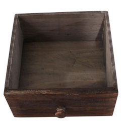 Kommode - lille kldeskab i antik vintage brun 90 x 30 x 25 cm