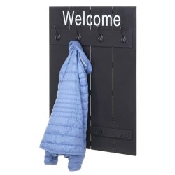 Knager�kke - Welcome garderobe med 16 knager - antik m�rkegr� entrem�bel