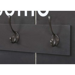 Knager�kke - Welcome garderobe med 16 knager - antik m�rkegr� entrem�bel