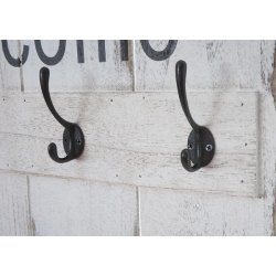 Knager�kke - Welcome garderobe med 16 knager - antik hvid entrem�bel