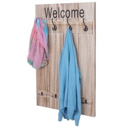 Knager�kke - Welcome garderobe med 16 knager - antik lysebrun entrem�bel