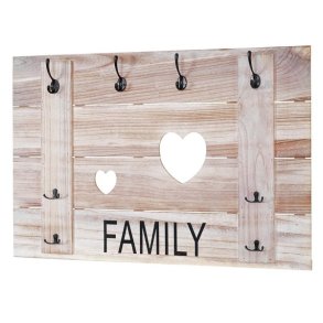 Knager�kke med 8 knager - antik lysebrun garderobe 60x90cm - entrem�bel