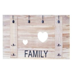 Knager�kke med 8 knager - antik lysebrun garderobe 60x90cm - entrem�bel