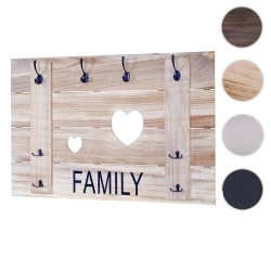 Knager�kke med 8 knager - antik lysebrun garderobe 60x90cm - entrem�bel